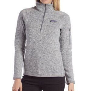 Patagonia Better Sweater 1/4-Zip Fleece Pullover Top Womens Size M Gray NWOT